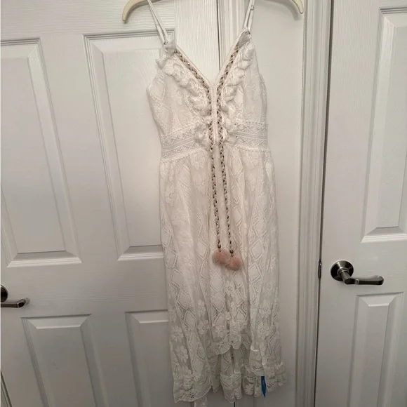 Cupshe White High Low Lace Dress - Picture 2 of 4